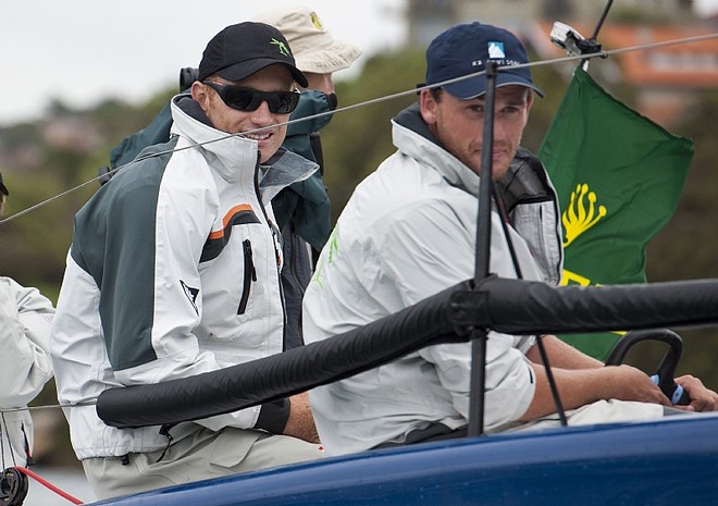 James Spithill and Ben Croucher onboard GOOMBAY SMASH - Rolex Farr 40 World Championship 2011 ©  Rolex/ Kurt Arrigo http://www.regattanews.com